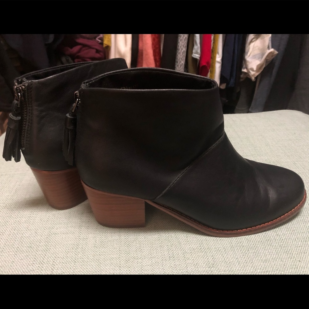 TOMS Women's Ankle Boots Carpe Diem Black Booties